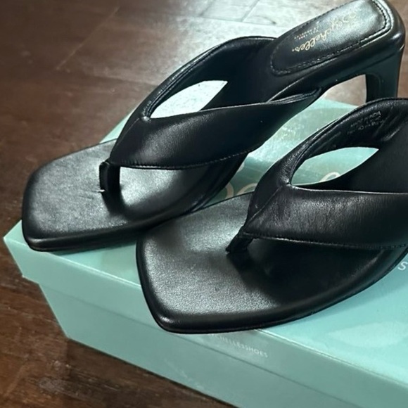 Seychelles EGO Black Leather Sandals – Women’s Size 7.5, Brand New, Retail $109 - Picture 6 of 13
